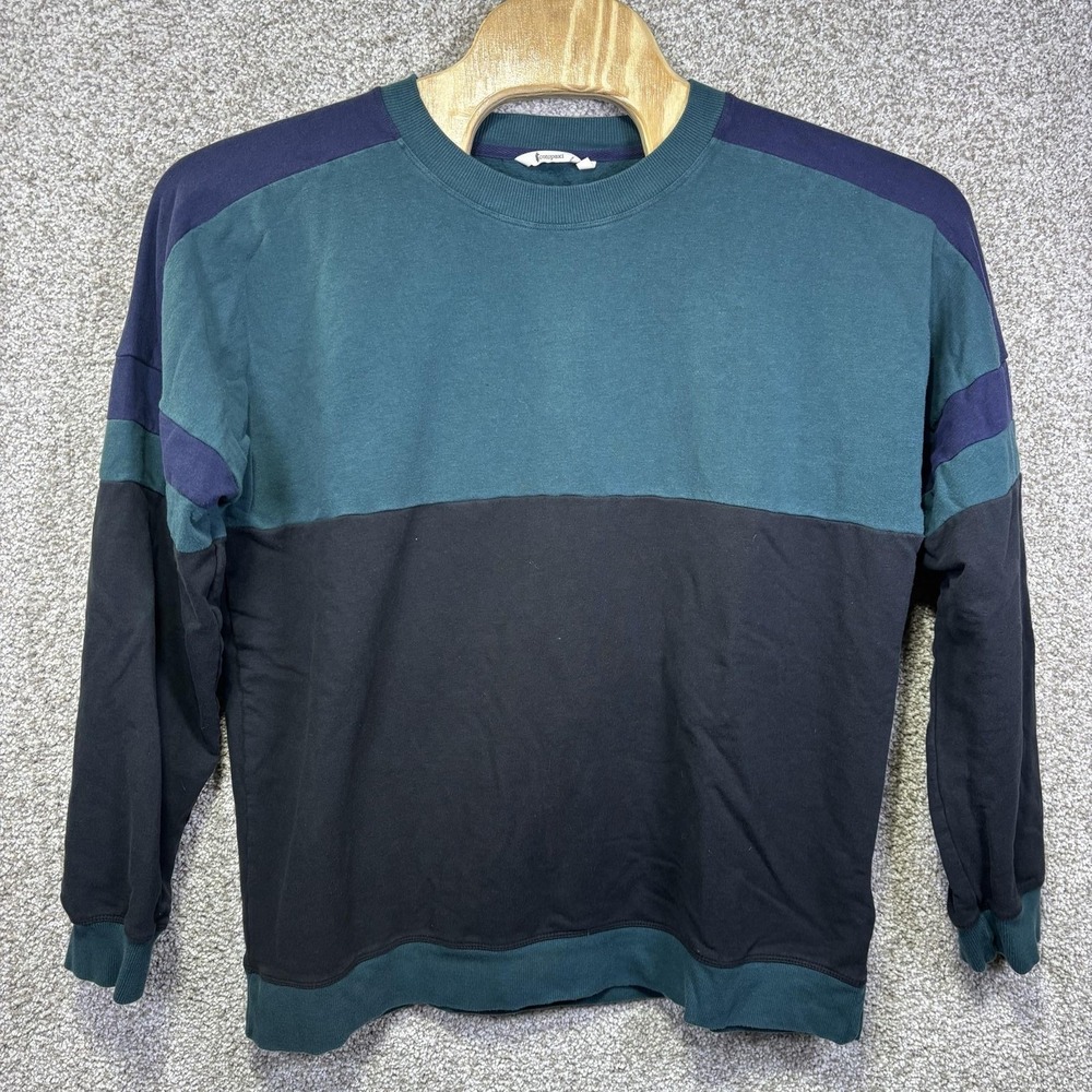 Cotopaxi Sweatshirt Mens XL Multicolor Fleece Crewneck Pullover Stretch Striped